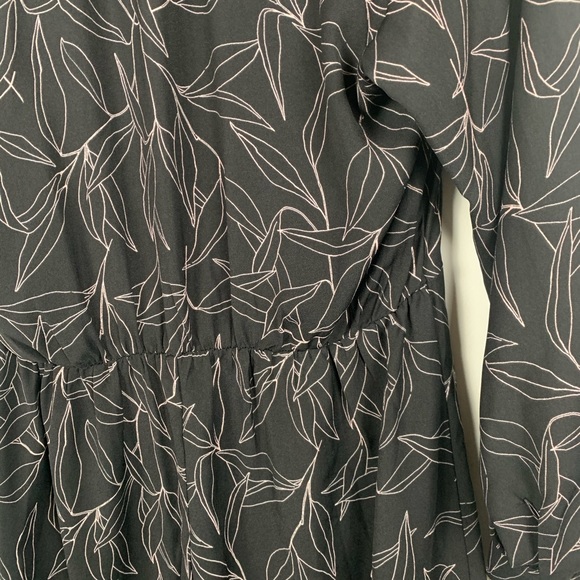 A new day black pink floral midi dress size M - Picture 8 of 8